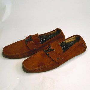 MEN'S LOUIS VUITTON MONTE CARLO ORANGE LOAFERS SHO